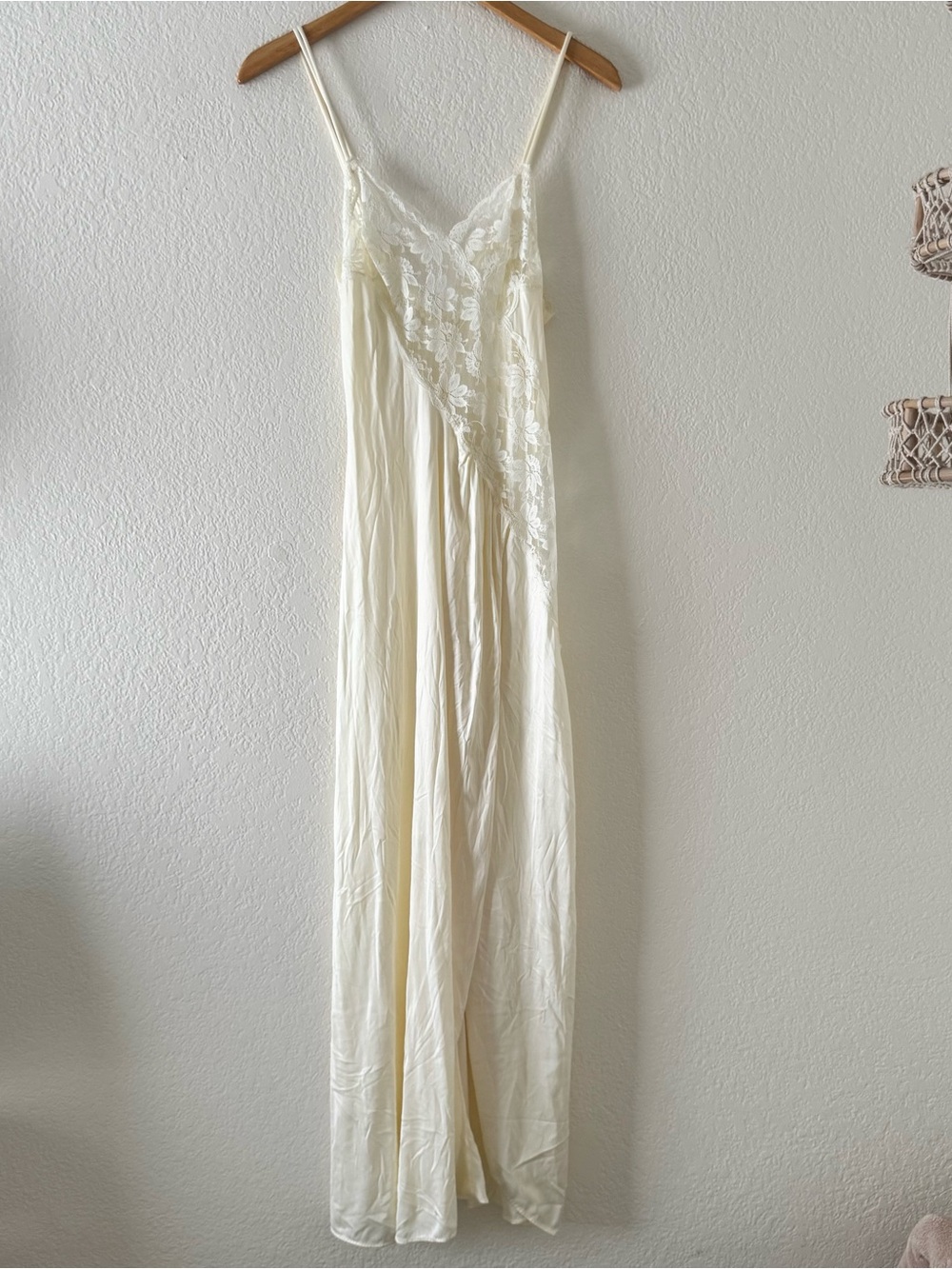 Vintage Val Mode slip dress long maxi lace